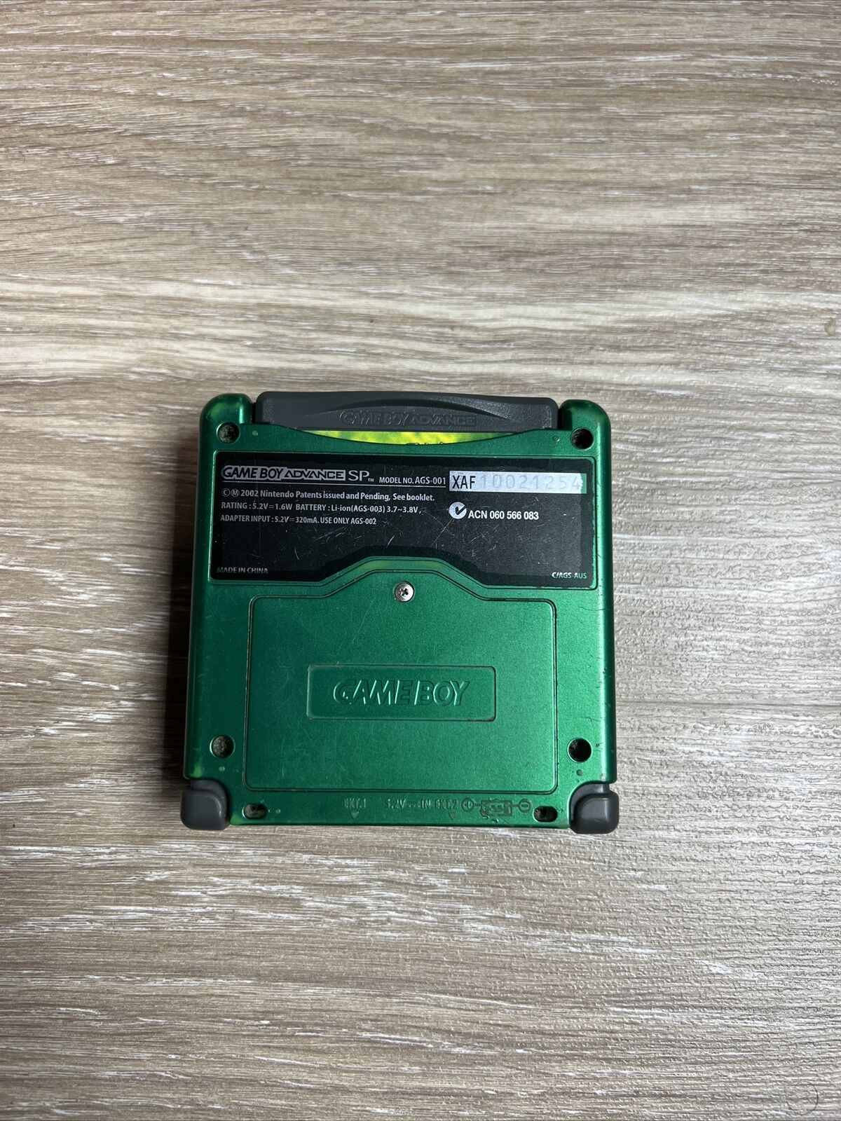 Game Boy Advance SP Green
