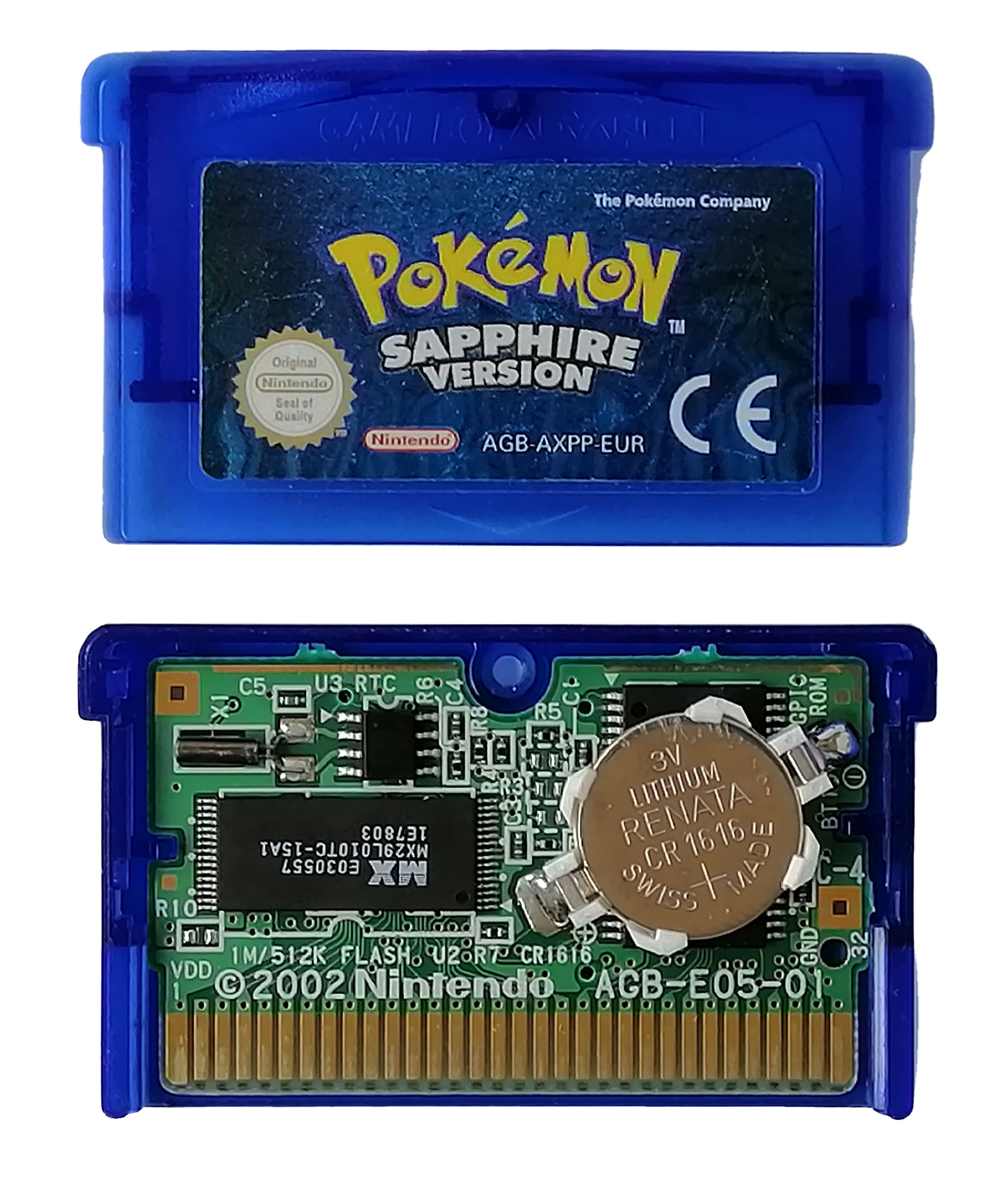 замена батарейки в картридже Game Boy Advance
