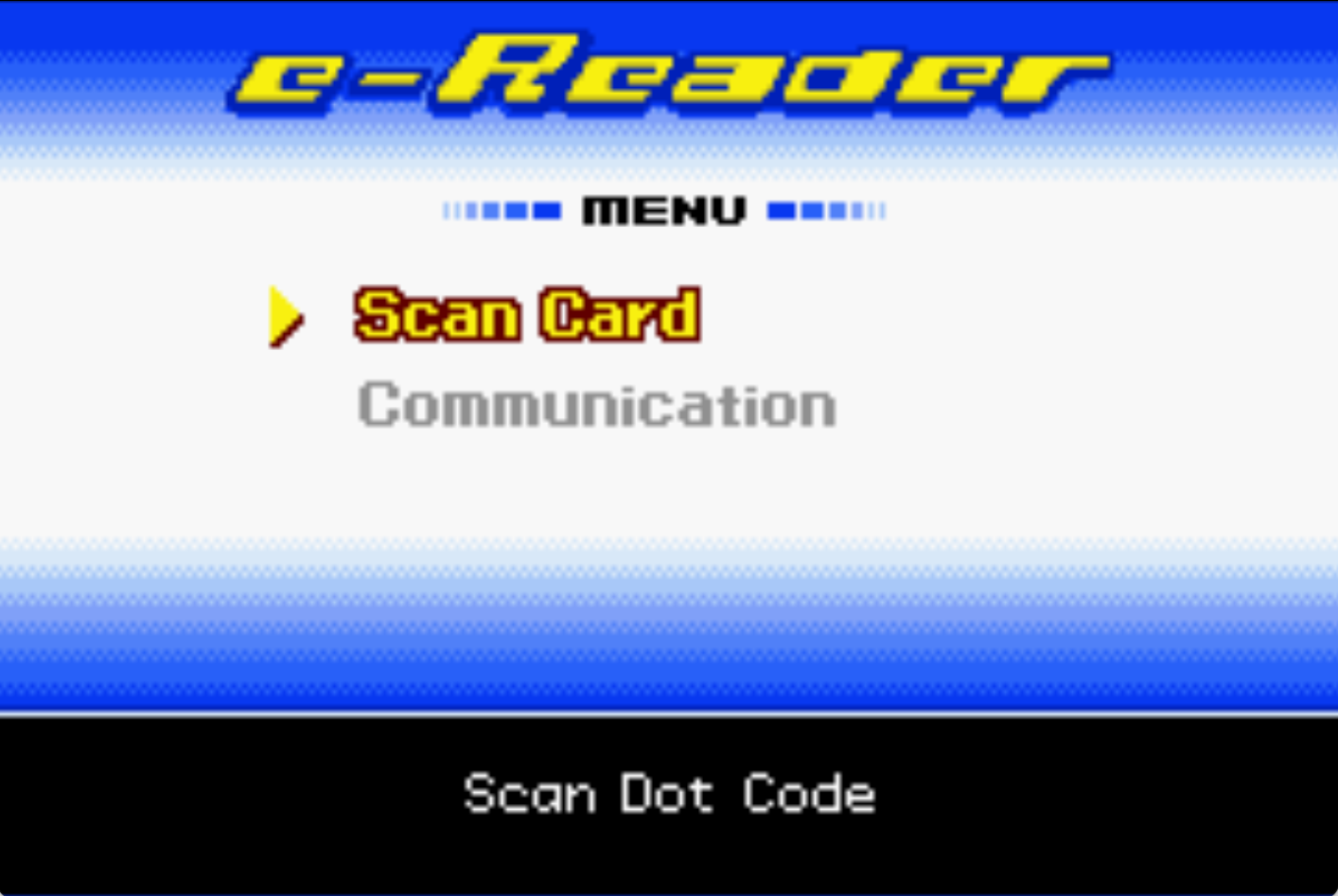 E-reader Scan Card