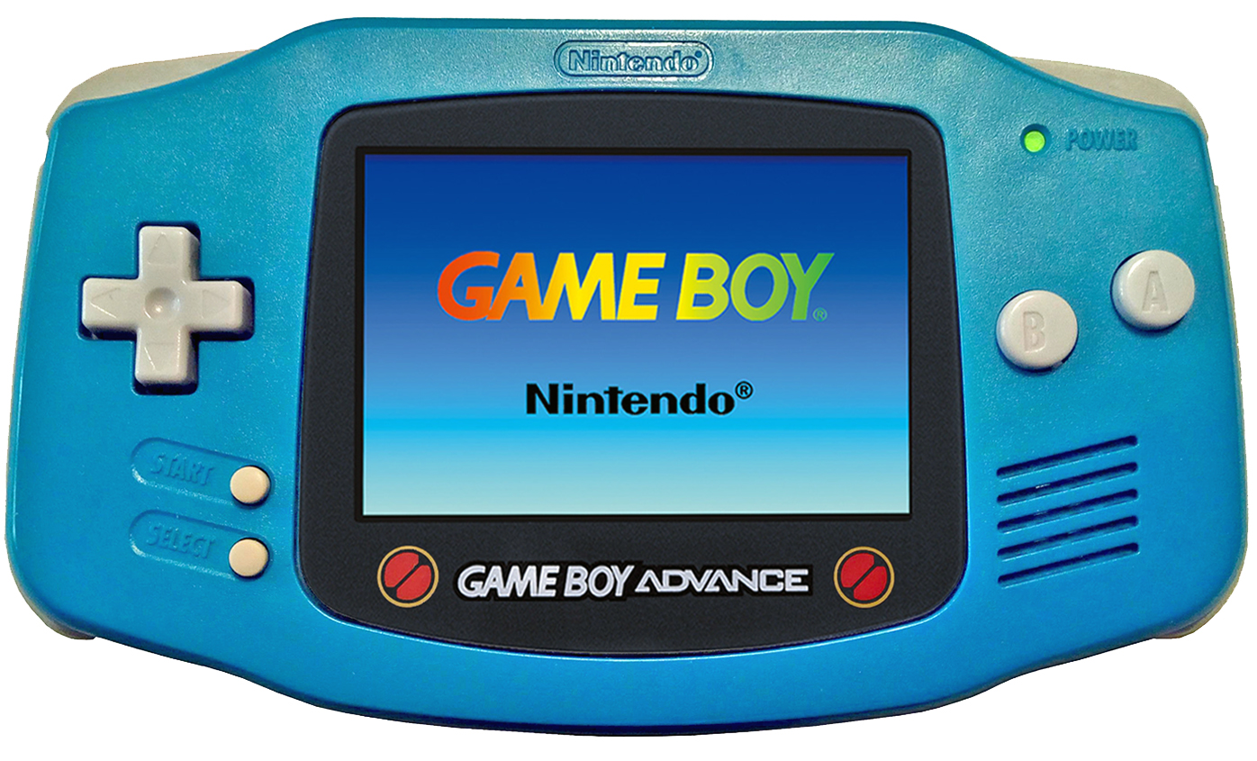 Nintendo Game Boy Advance Rockman Custom - blue (Japan, 2001)