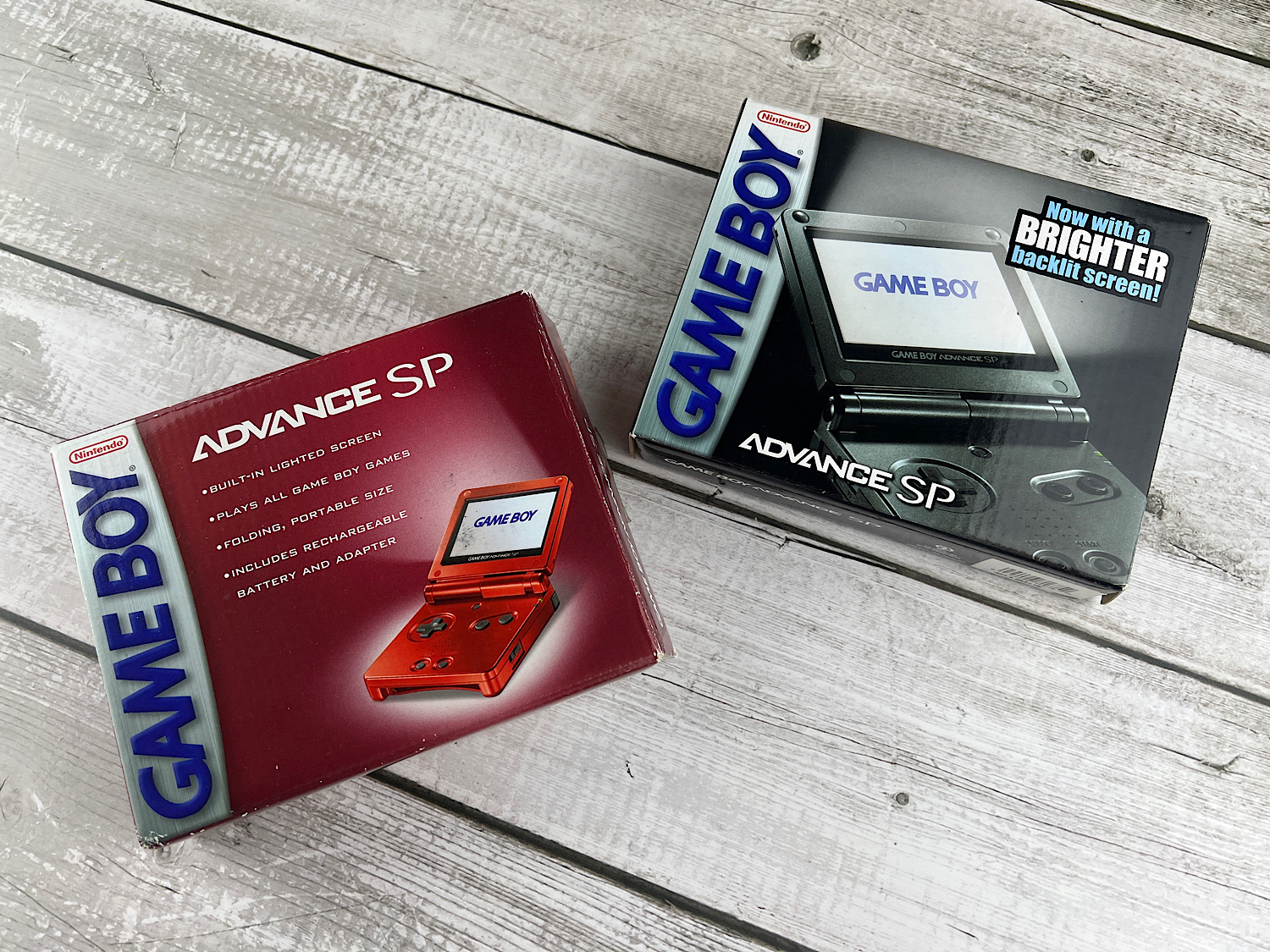 Game Boy Advance SP американская коробка