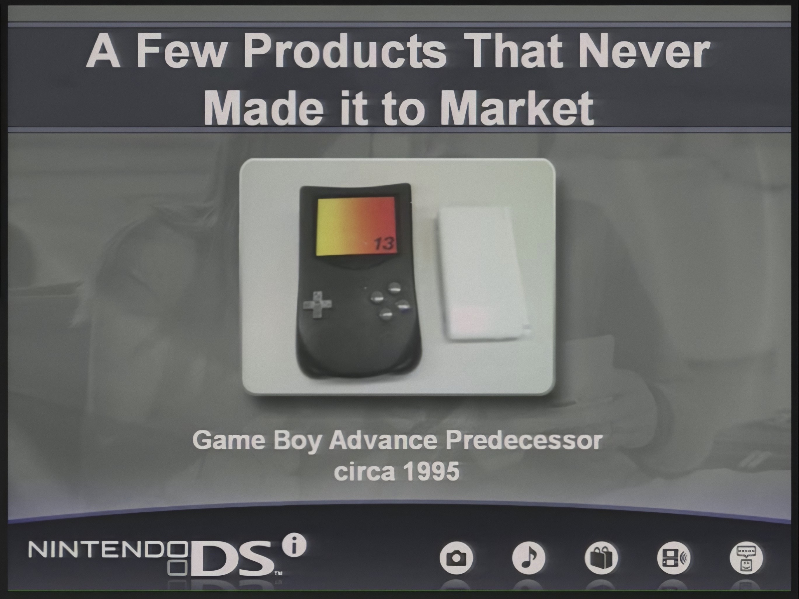 GDC 2009 выступление Масато Кувахара, прототип Game Boy Advance 1995 года