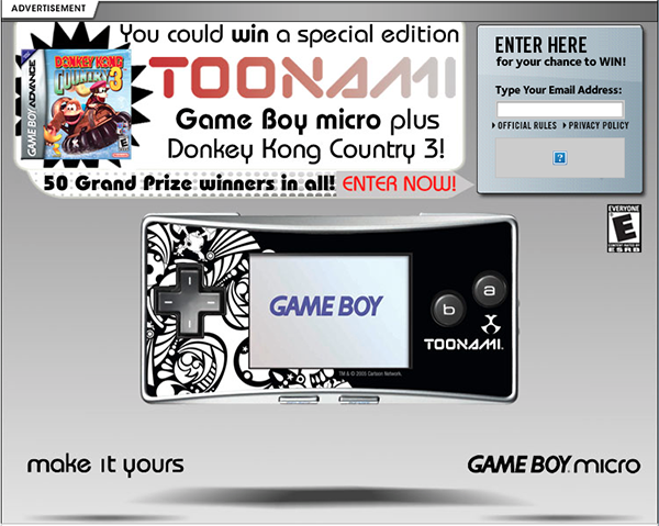 Game Boy Micro Toonami Limited Edition