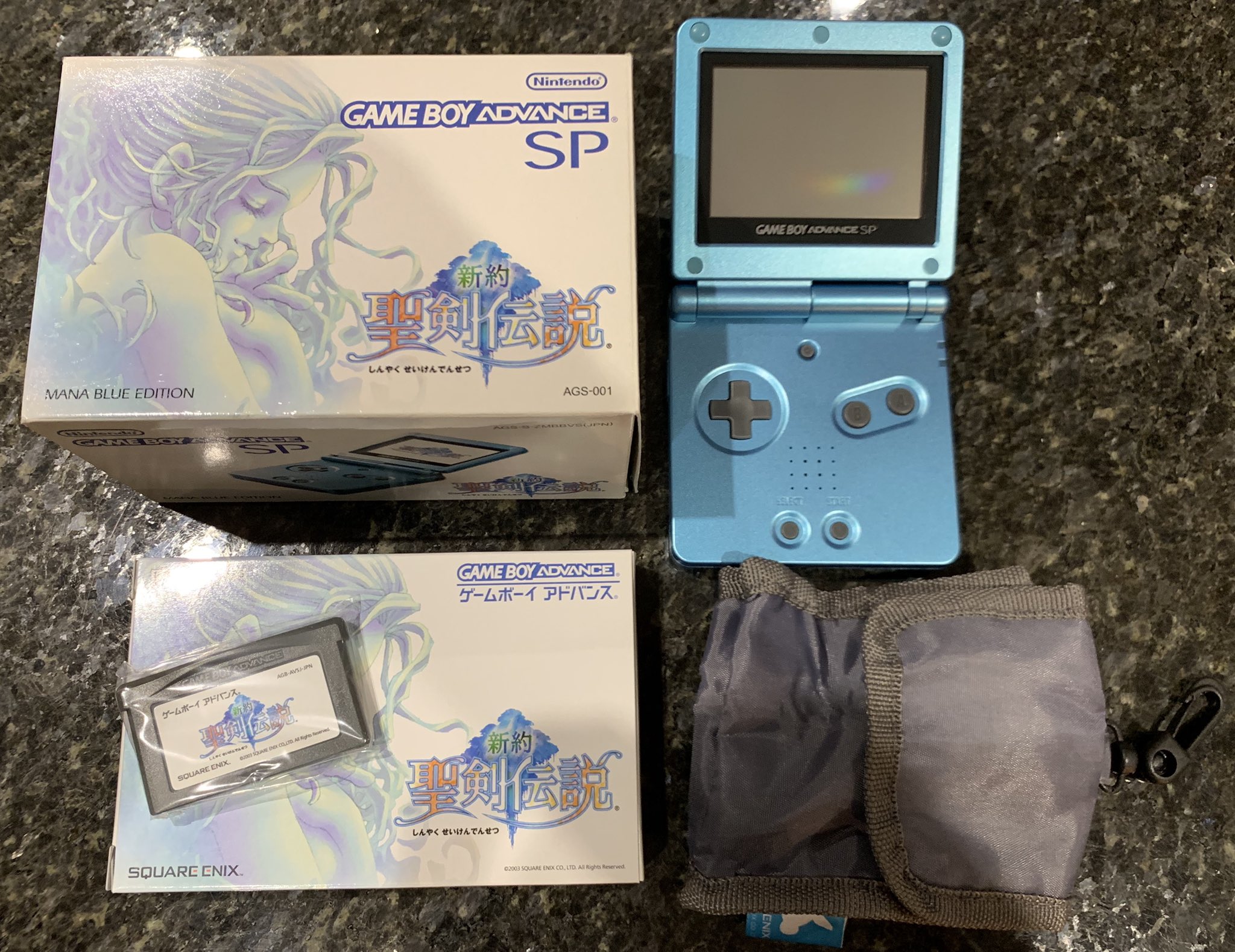 Game Boy Advance SP Mana Blue