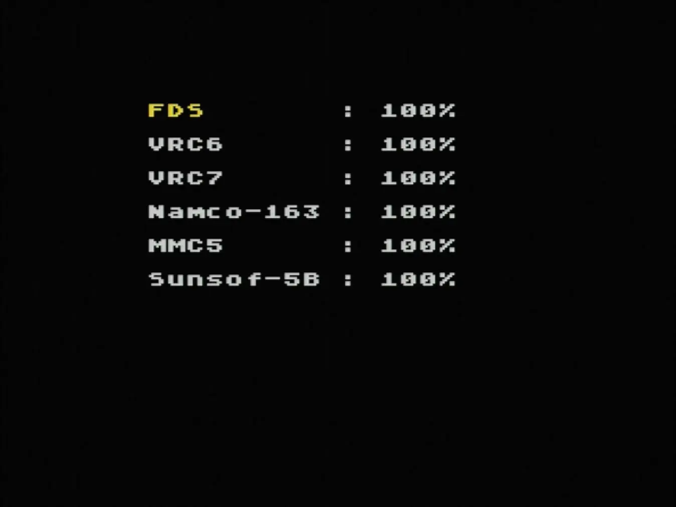 Audio Balance: balance between console audio and expansion channels Audio Balance: balance between console audio and expansion channels