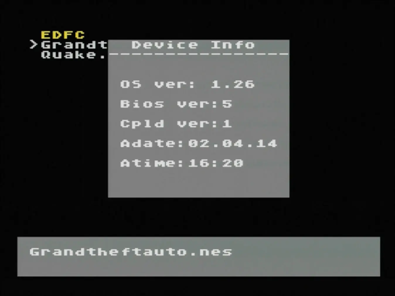 Device info: N8 Supergame Pro flash cartridge information Device info: N8 Supergame Pro flash cartridge information