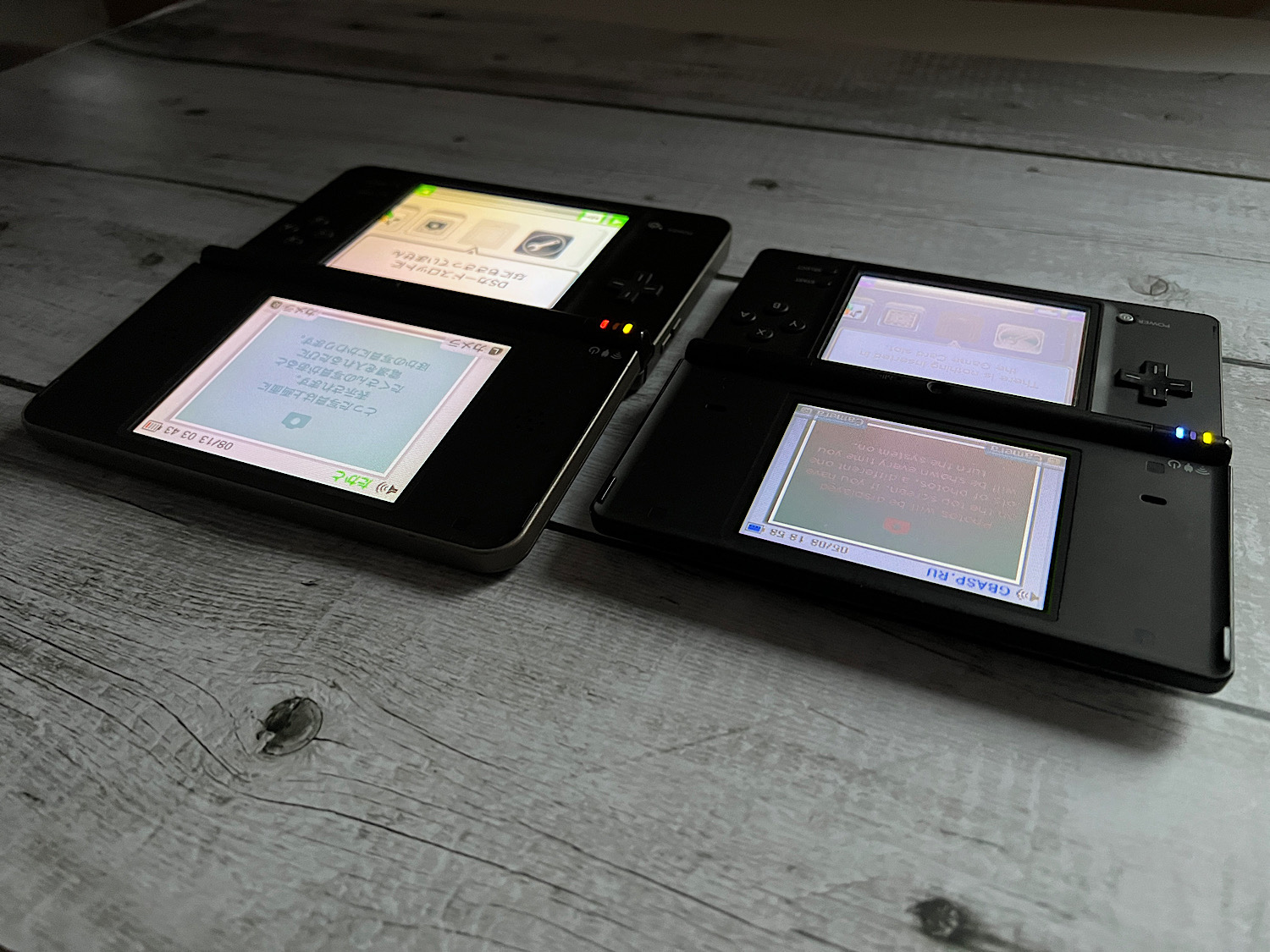 Nintendo DSi XL углы обзора экрана