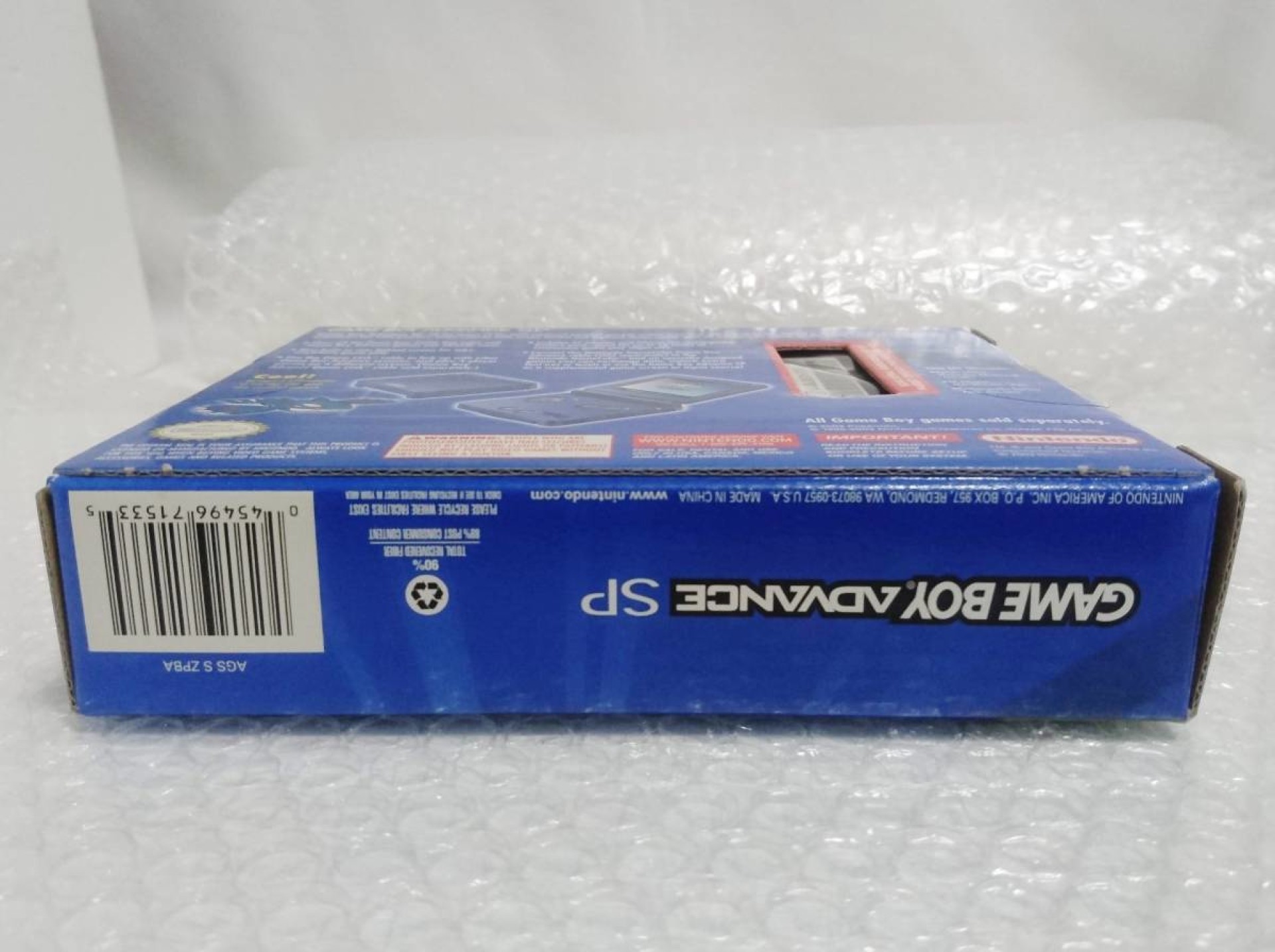 Game Boy Advance SP Kyogre упаковка