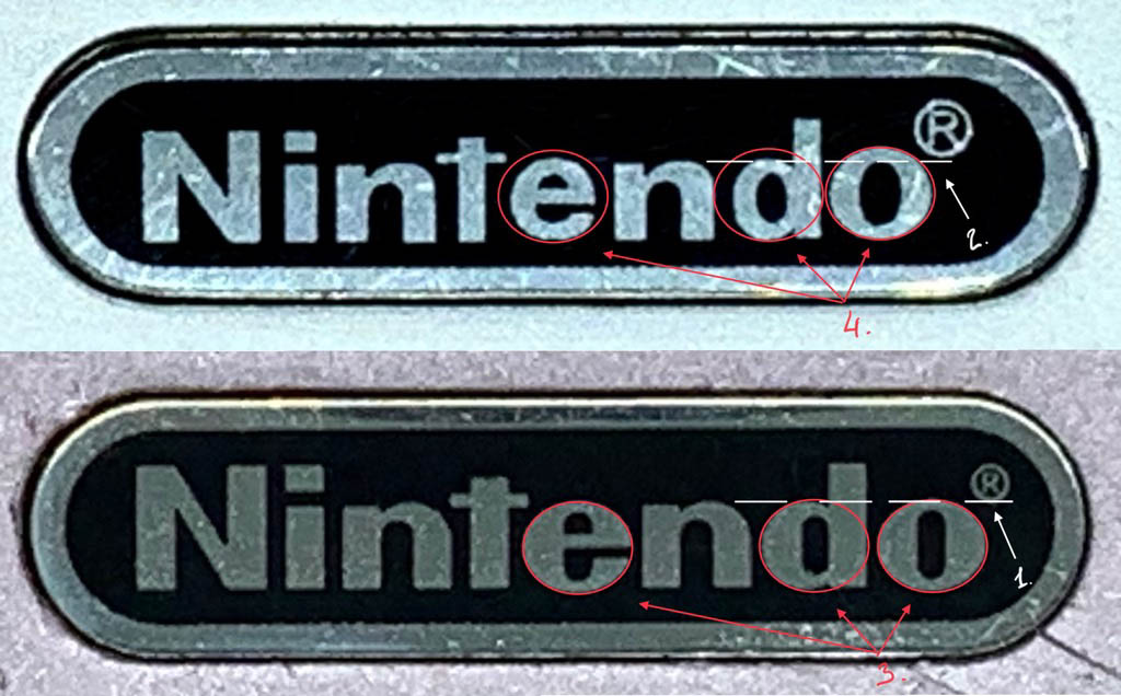 Оригинальный Game Boy Advance SP и подделка, сравнение отличий