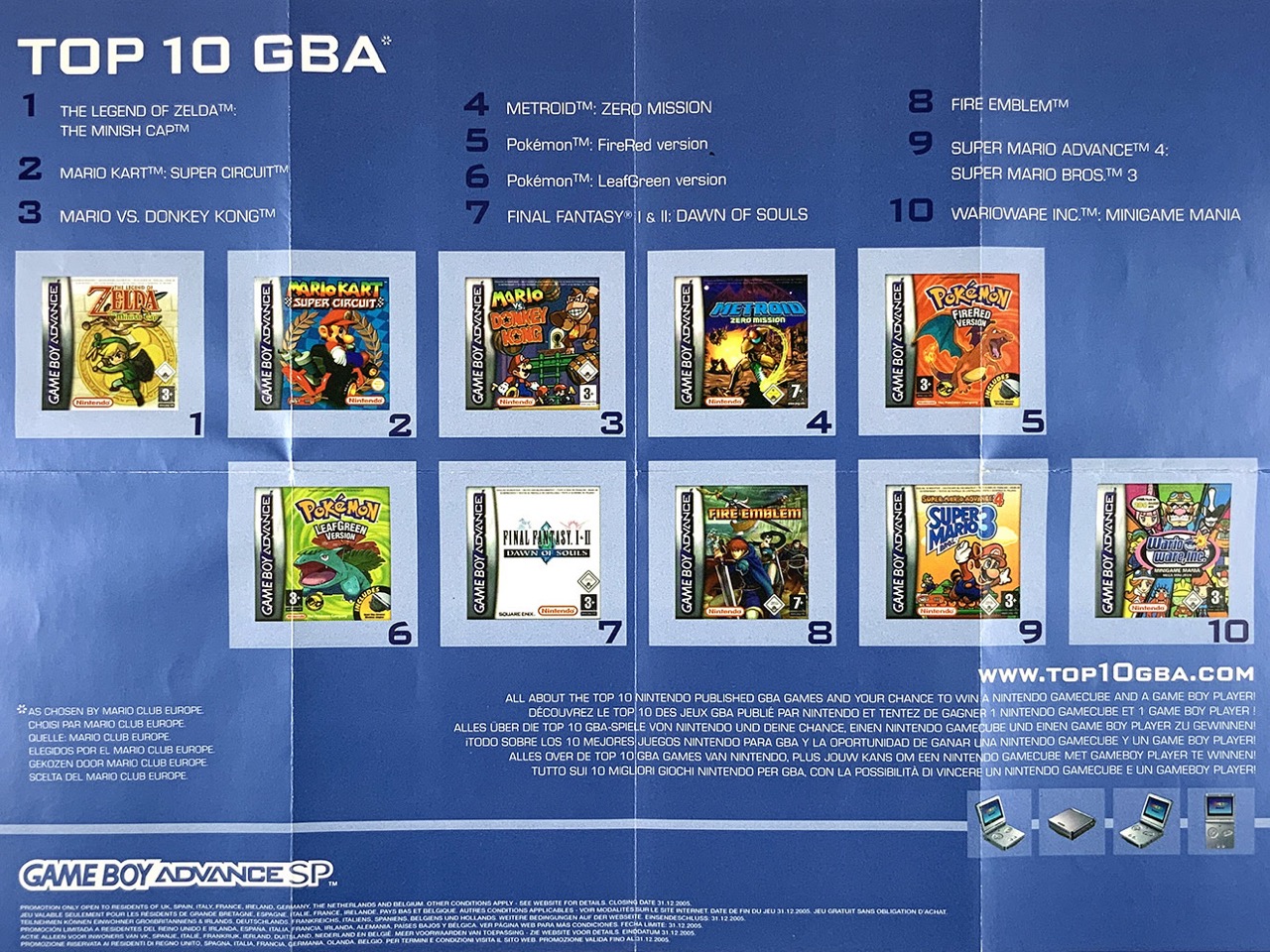 Топ 10 игр на Game Boy Advance от русского комьюнити