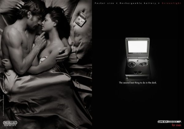 Реклама Nintendo Game Boy Advance для мужчин