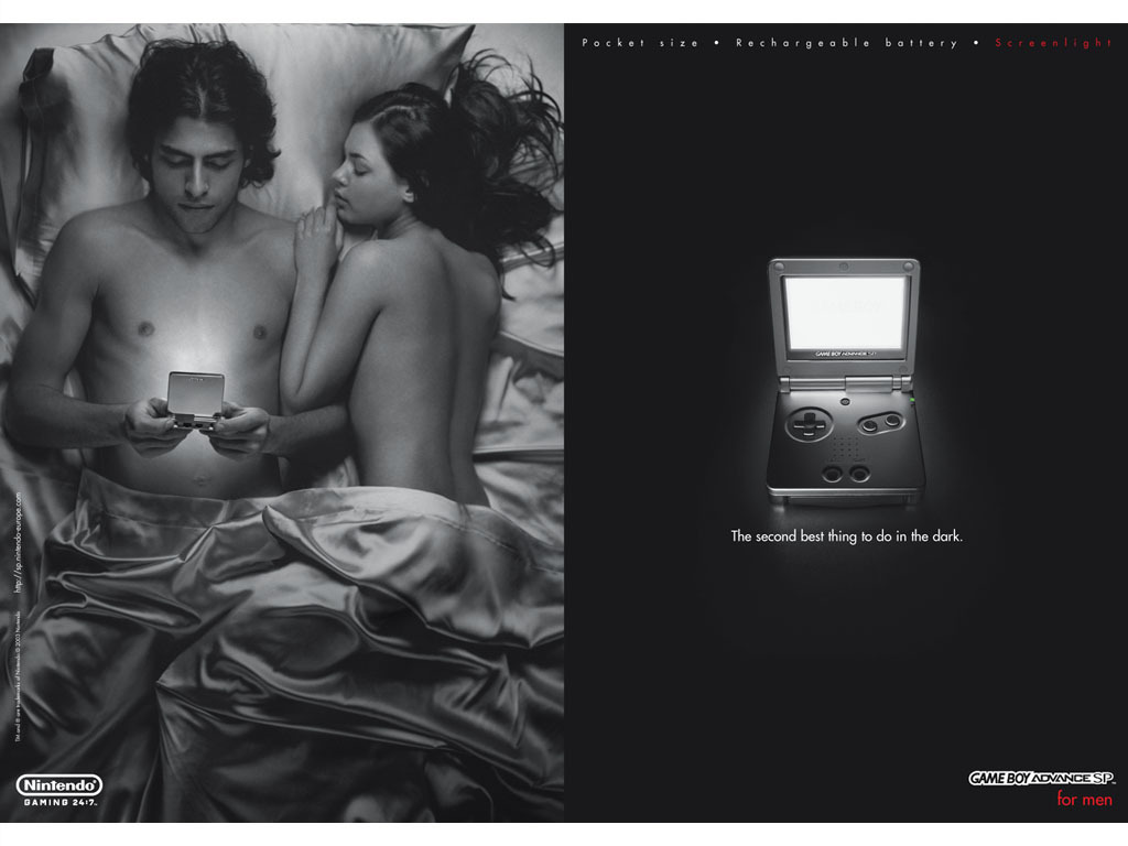 Реклама Nintendo Game Boy Advance Для мужчин