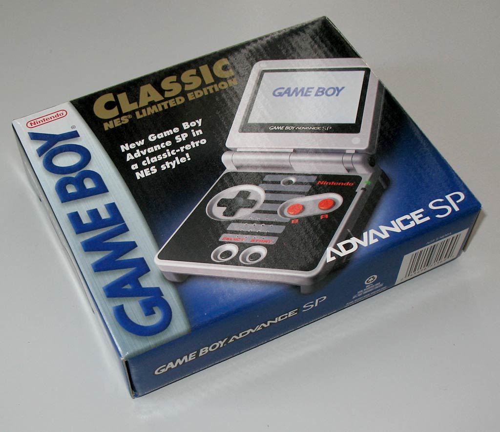 Game Boy Advance SP Classic NES упаковка