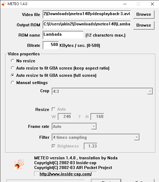YouTube conversion for GBA YouTube conversion for GBA